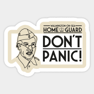 Lcpl Jones Don't Panic Quote Sticker